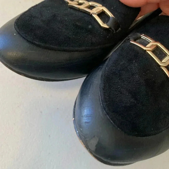 Aldo women's black leather point toe‎ slip on flats size 8 - Picture 6 of 16